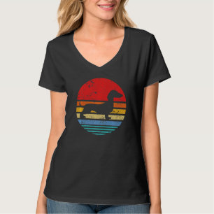 T-shirt Dachshund Retro Sunset Dog Daschund