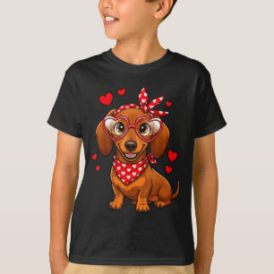 T-shirt Dachshund Saint-Valentin Amoureux de Teckel Weenie