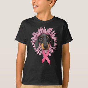T-shirt dachshund sensibilisation au cancer du sein