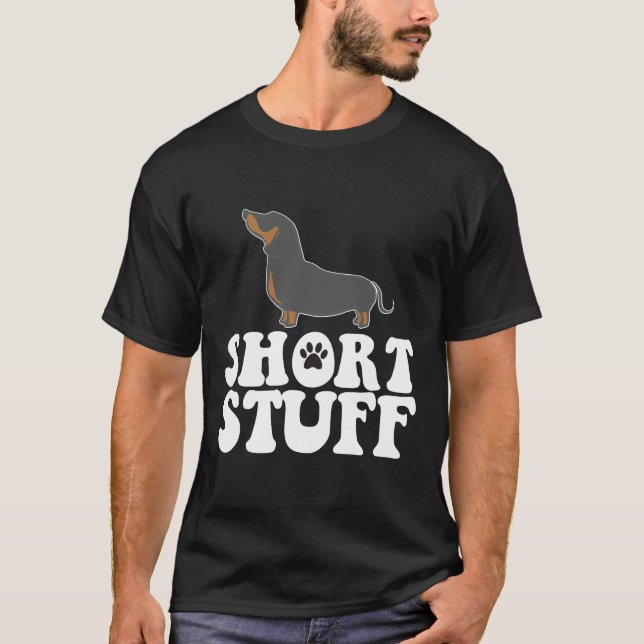 T-shirt Dachshund Short Stuff (Devant)