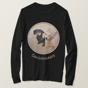 T-shirt Dachshund (Smooth) Peinture - Art Chien original