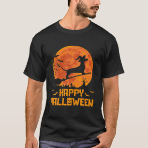 T-shirt Dachshund Sorcière Citrouille Halloween Costume