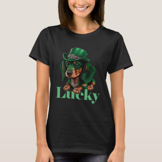 T-shirt Dachshund St Patrick s Day Leprechaun Dog