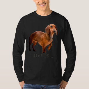 T-shirt Dachshund Weiner Chien Maman Papa Doxie Puppy mign
