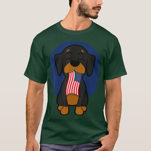 T-shirt Dachshund Wiener Dog Hot Dog Whelp Funny Cadeau (Devant)