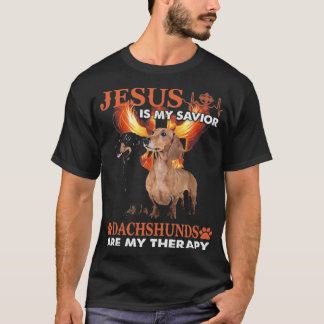 T-shirt Dachshunds Jésus