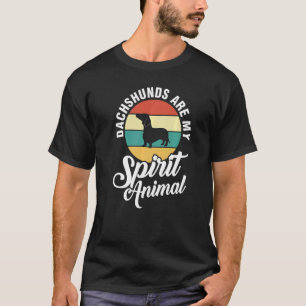 T-shirt Dachshuns Are My Spirit Animal
