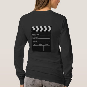 T-shirt d'action d'appareil-photo de lumières