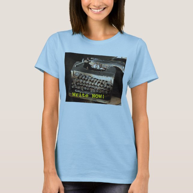 T-shirt dactylographiez l'auteur (Devant)