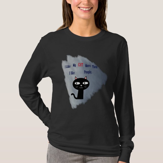 T-shirt Dad and Mom loves Cat (Devant)