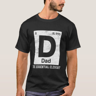T-shirt Dad Chemistry Periodic Table Father'S Day Son