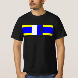 T-shirt DAD Drapeaux de Signaux Maritimes – Delta Alfa Del