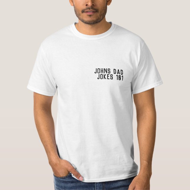 T-shirt DAD JOKES 101 Fête des pères Black Modern GUY (Devant)