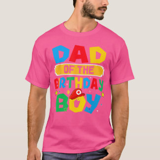 T-shirt Dad Of The Birthday Boy Game Video Gaming Matching