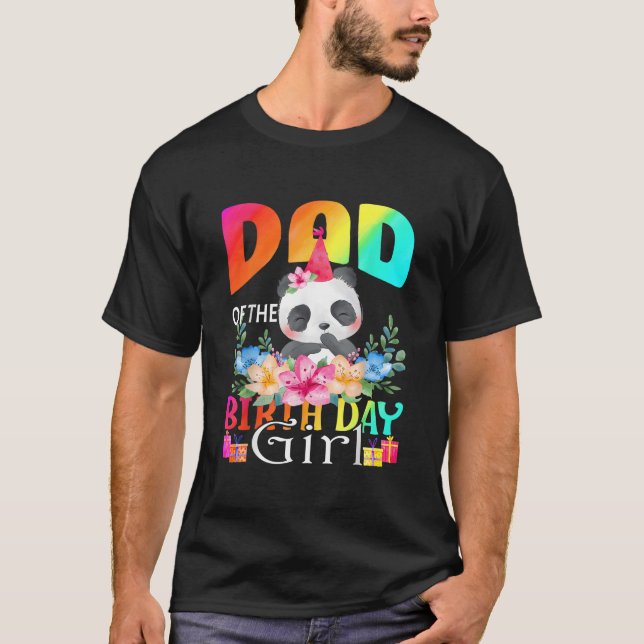 T-shirt Dad Of The Panda Unicorn (Devant)