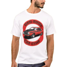 T-Shirt Dad Rods Car Club Red Challenger