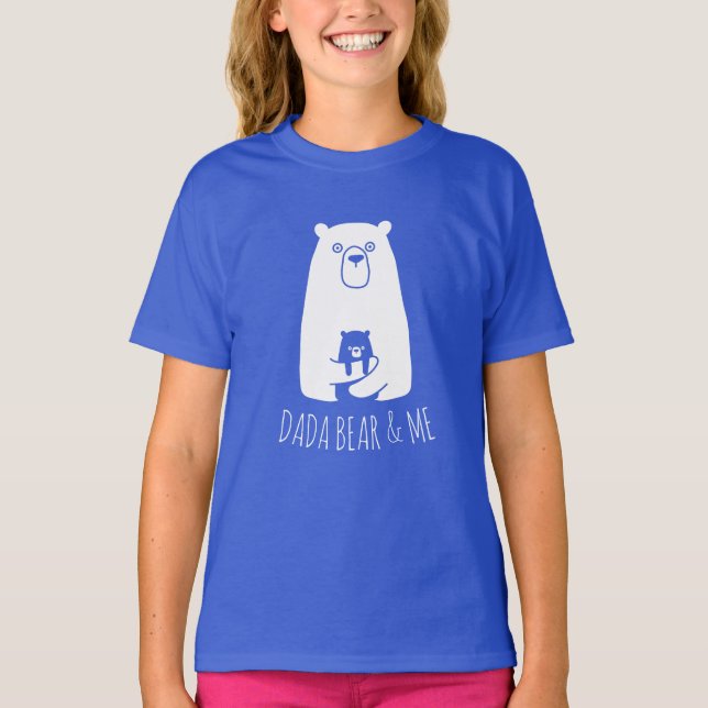 T-shirt DADA BEAR & ME | Papa Enfants Fils Fils Dada Ours  (Devant)