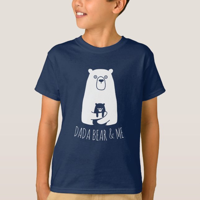 T-shirt DADA BEAR & ME | Papa Enfants Fils Fils Ours Dada (Devant)