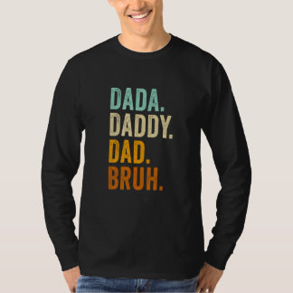 T-shirt Dada Daddy Dad Bruh Retro Vintage  Fathers Day 202