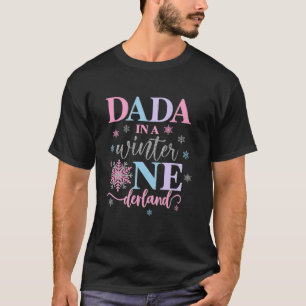 T-shirt Dada dans un joyeux anniversaire fille de l'hiver