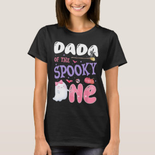 T-shirt Dada Du Éffrayant 1er Anniversaire Halloween rose