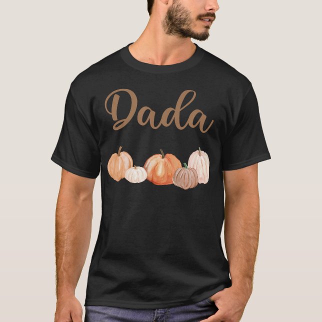 T-shirt Dada Du Petit Citrouille Premier Anniversaire Auto (Devant)