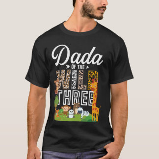 T-shirt Dada Of The Wild et Trois Zoo Thème Safari Birthd