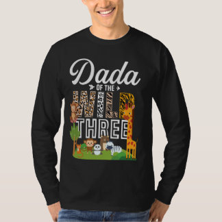 T-shirt Dada Of The Wild et Trois Zoo Thème Safari Birthd