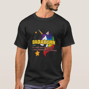 T-shirt Dadacorn Licorne et Famille de Chevaux Arc-en-Ciel