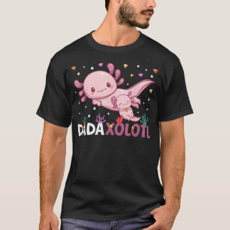 T-shirt Dadaxolotl Fête des Pères Fille Fils Dada Axolotl