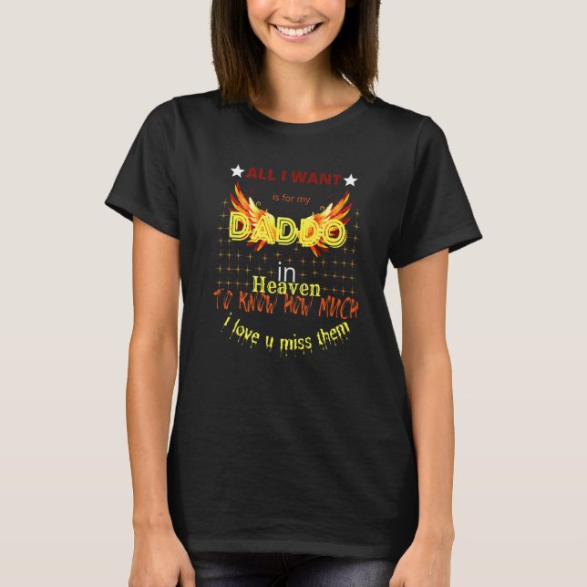 T-shirt Daddo My Angels Cite La Mémoire Des Parents Au Cie (Devant)