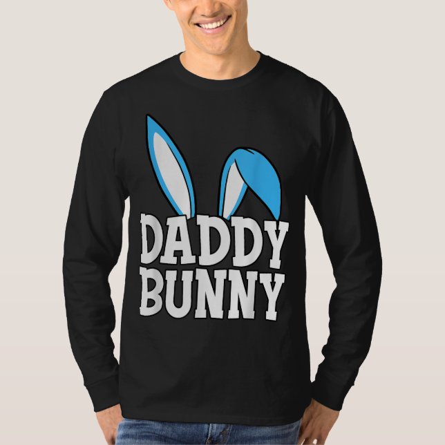 T-shirt Daddy Bunny Costume mignon Papa Famille Correspond (Devant)