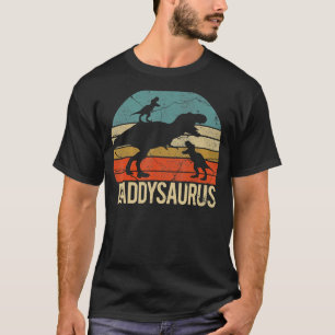 T-shirt Daddy Dinosaur Daddysaurus 2 Enfants Fête des père
