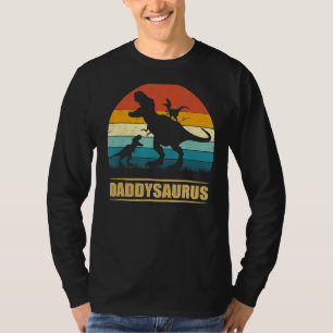 T-shirt Daddy Dinosaur Daddysaurus 2 Enfants Fête des père