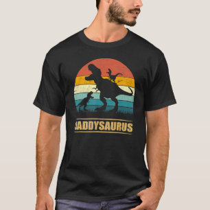 T-shirt Daddy Dinosaur Daddysaurus 2 Enfants Fête des père