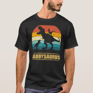T-shirt Daddy Dinosaur Daddysaurus 2 Fête des pères pour e