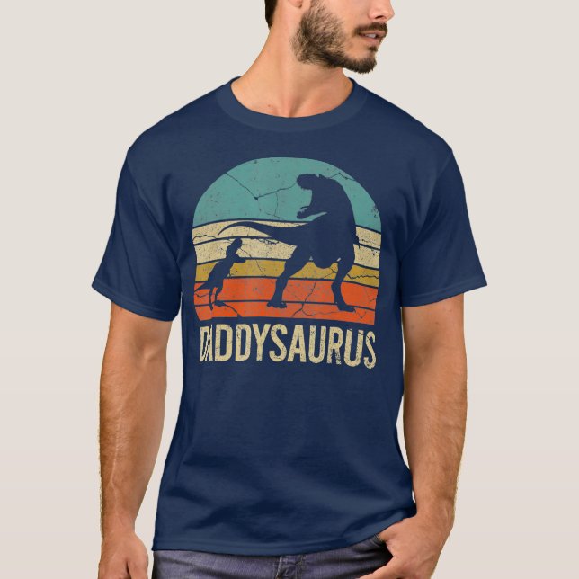 T-shirt Daddy Dinosaur Tee Drôle papa Daddysaurus enfant (Devant)
