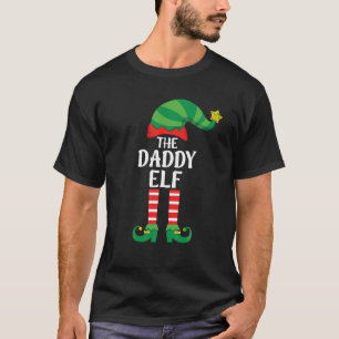 T-shirt Daddy Elf Matching Family Group Christmas Party T