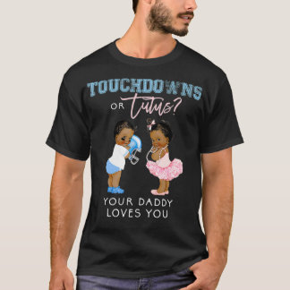 T-shirt Daddy Gender Reveal Touchdown Tutu Baby Shower