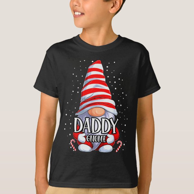 T-shirt Daddy Gnome Christmas Pajamas Matching Family Grou (Devant)