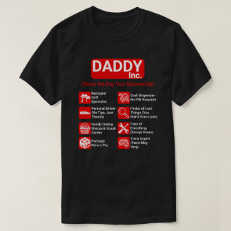 T-shirt DADDY Inc. Drôle Fête des pères