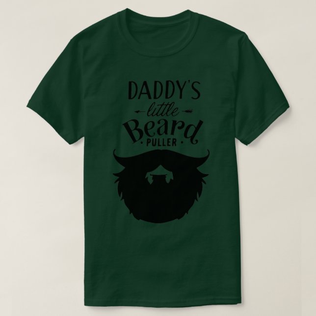 T-shirt Daddy Little Beard Puller Beard Longueurs Hommes H (Design devant)