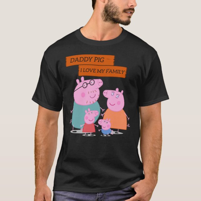 T-shirt Daddy Pig, I&x27 ; m un expert, drôle et mignonne  (Devant)