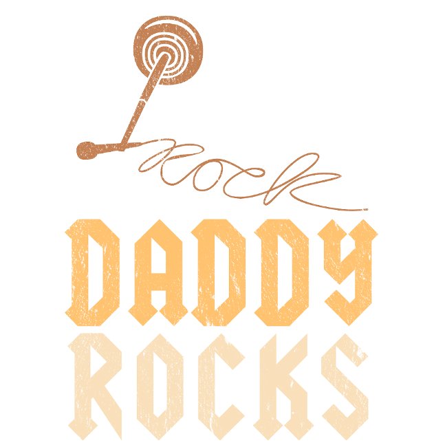 T-shirt Daddy Rocks - Cadeau Pour Papa (Créateur téléchargé)
