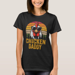 T-shirt Daddy Rooster Vintage Pour Papa Farmer Fête des pè