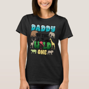 T-shirt Daddy Safari 1er anniversaire de Wild One Zoo Jung