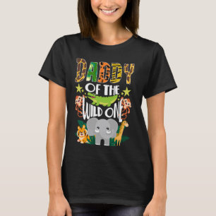 T-shirt Daddy Safari 1er anniversaire Wild One Zoo Jungle