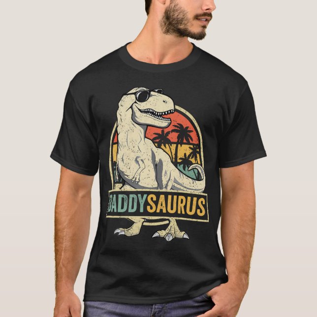 T-shirt Daddy Saurus T Rex Dinosaur Hommes Daddysaurus Fam (Devant)
