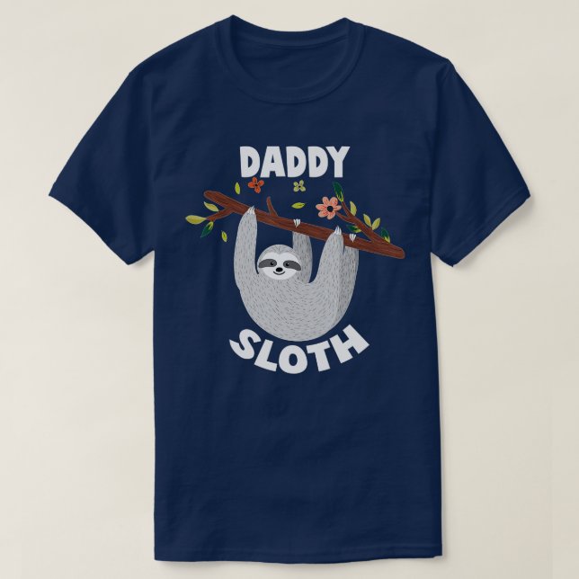 T-shirt Daddy Sloth Matching Family s pour Menwomen s (Design devant)