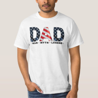 T-shirt Daddy USA Independence Fête des pères Patriotique 